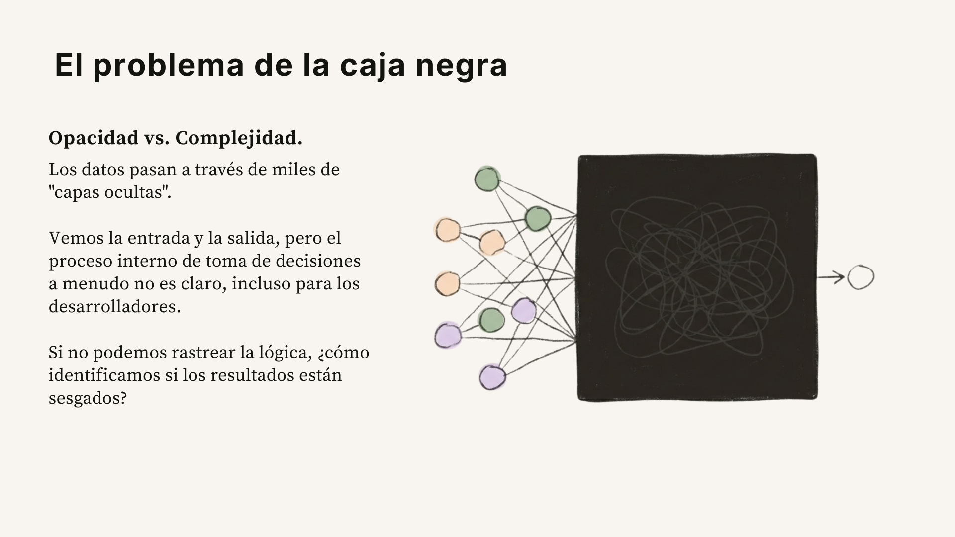 El problema de la caja negra